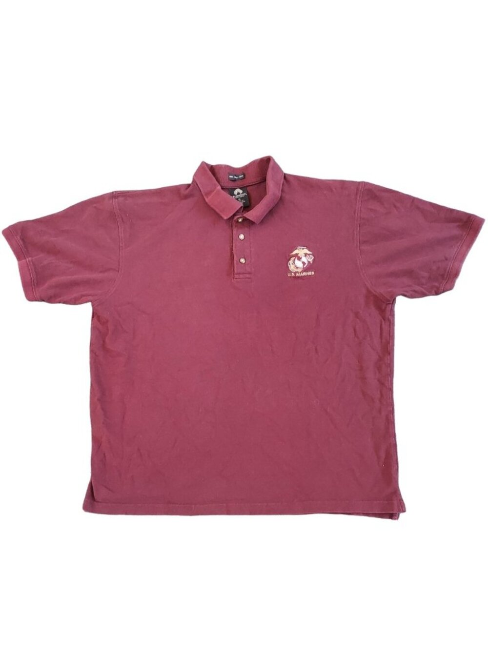 Vintage Weatherproof Garment Company U.S. Marines Polo Golf Style Shirt Size XL
